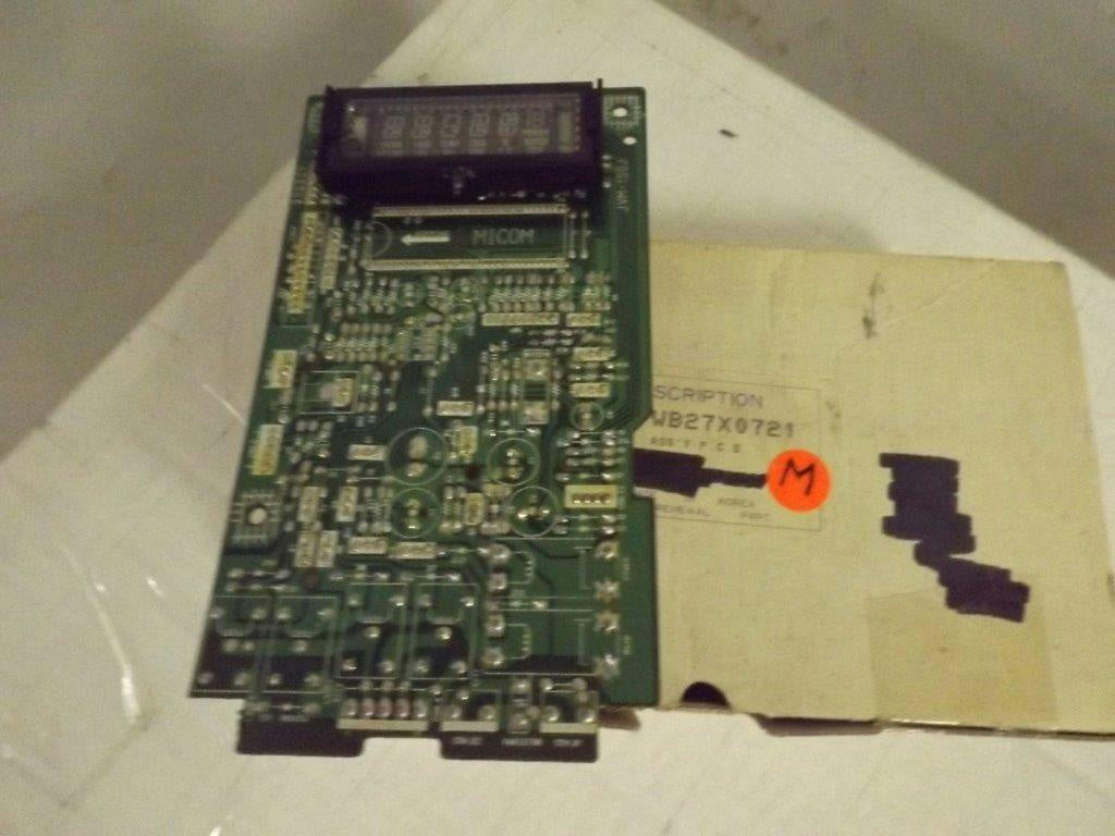 GENERAL ELECTRIC MICROWAVE WB27X0721 DISPLAY LOGIC POWERBOARD NEW GENERAL ELECTRIC MICROWAVE WB27X0721 DISPLAY LOGIC POWERBOARD NEW